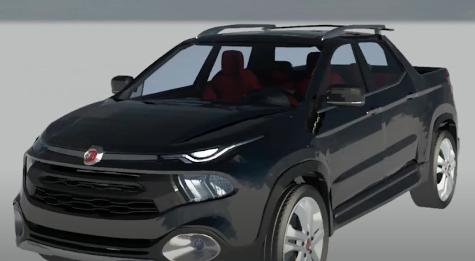 Fiat Toro em Revit - Famílias Revit