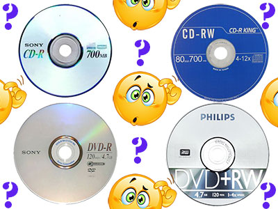 Perbedaan CD-R, CD-RW, DVD-R, dan DVD-RW