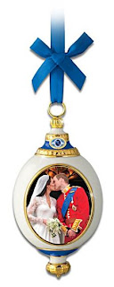 William And Kate Royal Kiss Fine Porcelain Ornament