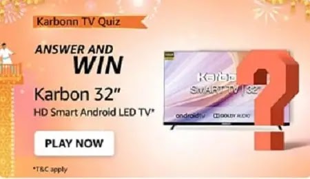 What's special about the Karbonn 32 inch Smart TV’s design?