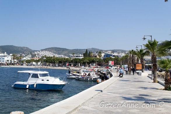 Bodrum sahilinde dolaşırken