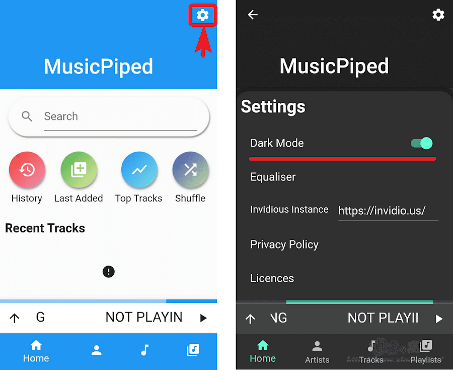 MusicPiped 無廣告 YouTube 音樂串流 APP