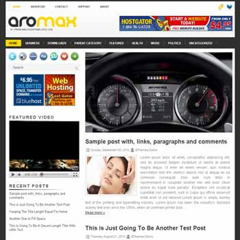 Aromax blogger template. pagination for blogger ready. magazine style template blog. image slider template blog