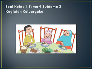 Soal Tematik Kelas 1 Tema 4 Subtema 2 Keluargaku