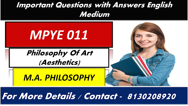 IGNOU MPYE 011 Important Questions With Answers English Medium