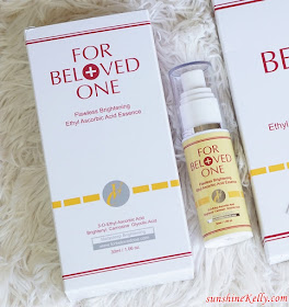For Beloved One, Flawless Brightening Ethyl Ascorbic Acid Essence,  Flawless Brightening Ethyl Ascorbic Acid Bio-Cellulose Mask, Beauty Review, Taiwan Beauty Review, Mask Review, Whitening Skincare Review, For Beloved Girl, For Beloved Girl Mask, Mineral Mask, Malaysia Beauty Influencer Blog 