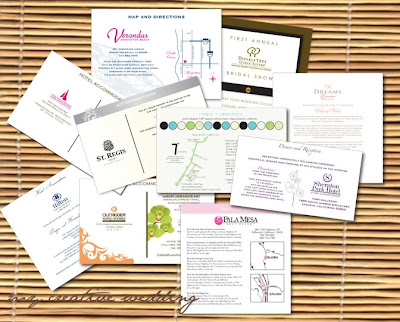Lighthouse Wedding Favors on Custom Invitations With Hotel Logos