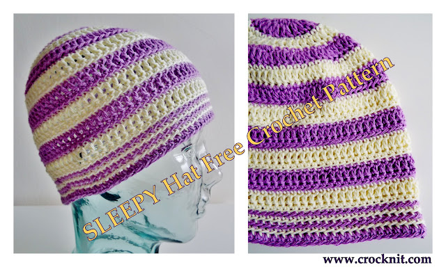 how to crochet, free crochet patterns, hats, beanies, chemo caps, bald heads, alopecia,