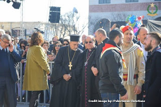 Parade Natal warga Arab di Betlehem Palestina