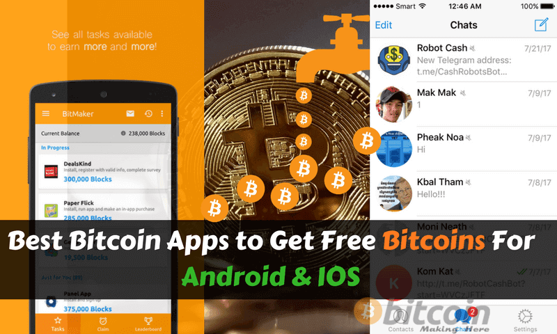 how to earn free bitcoin apps