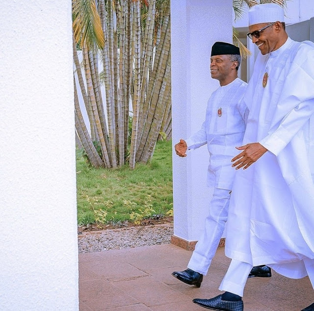 Photos Of President Buhari Rocking Bottega Venta Shoes