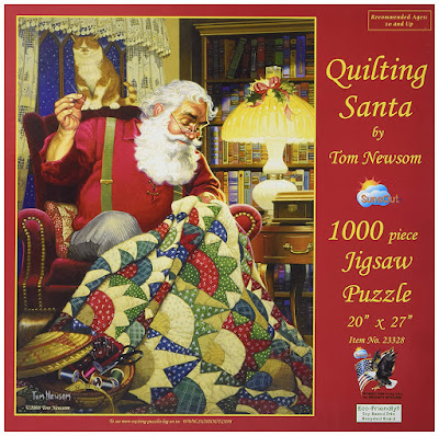 SunsOut Quilting Santa Jigsaw Puzzle