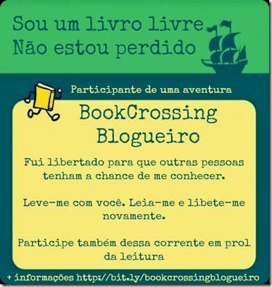 Ilustração da mensagem que seguiu com o livro libertado para a 7ª Edição do BookCrossing Blogueiro