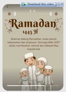 video ucapan selamat puasa ramadhan 1445 hijriah