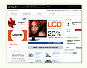 magento shopping chart