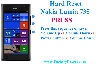 Nokia Lumia 735 (RM-1039) hard reset