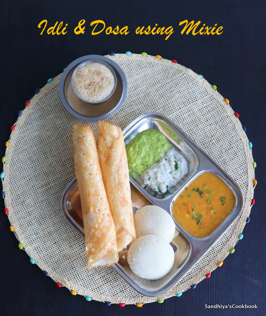 Idli and Dosa Platter