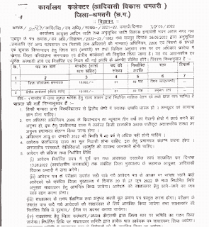 CG DISTRICT DHAMTARI SAMVIDA JOBS 2022 | छत्तीसगढ़ जिला धमतरी में संविदा जॉब के लिए वेकेंसी