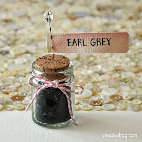 diy tea favor inspiration from Creative Bag