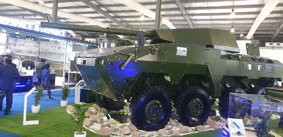 TATA Advanced Systems Ltd (TASL) unveils Wheeled '8x8' Light Tank based on Kestrel WhAP