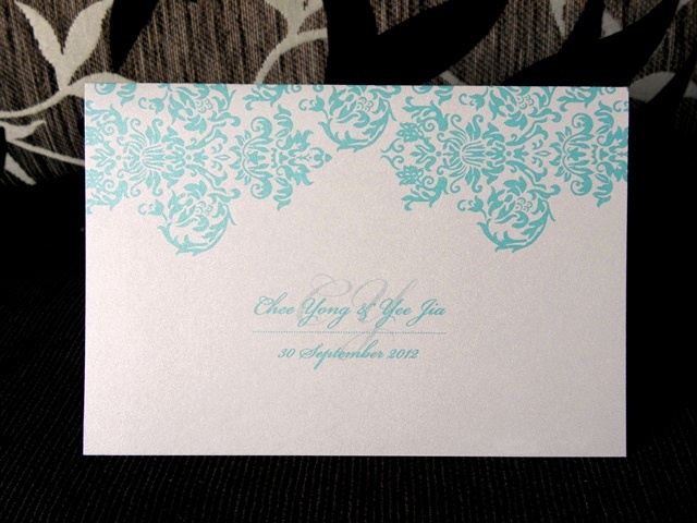 Wedding Photo Cover, photo cover, blue damask photo cover, blue damask