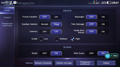 Cara Merubah Grafik Mobile Legends Menjadi Super HD