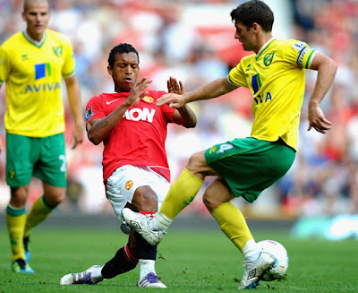 Luis Nani Manchester United vs Norwich City