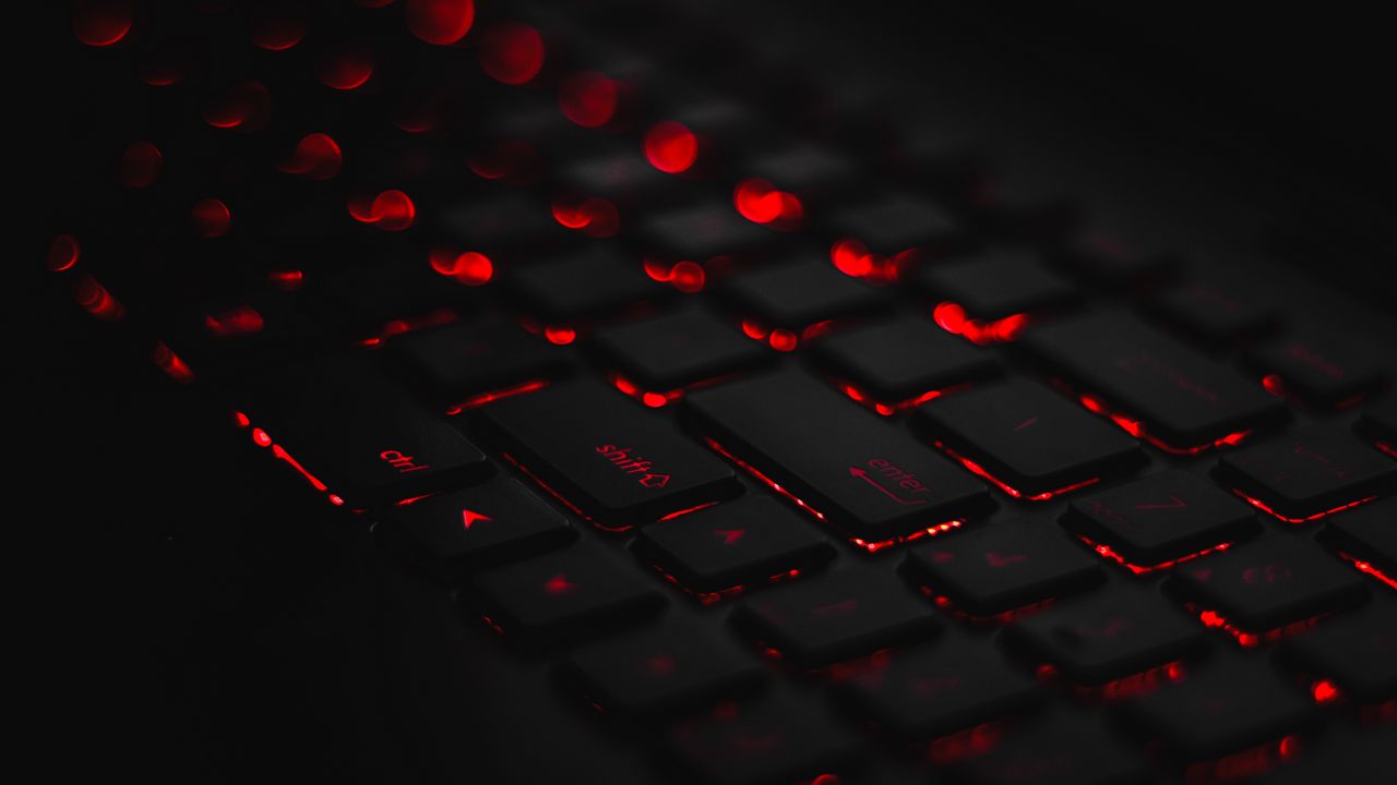 Wallpaper Keyboard Backlight Red