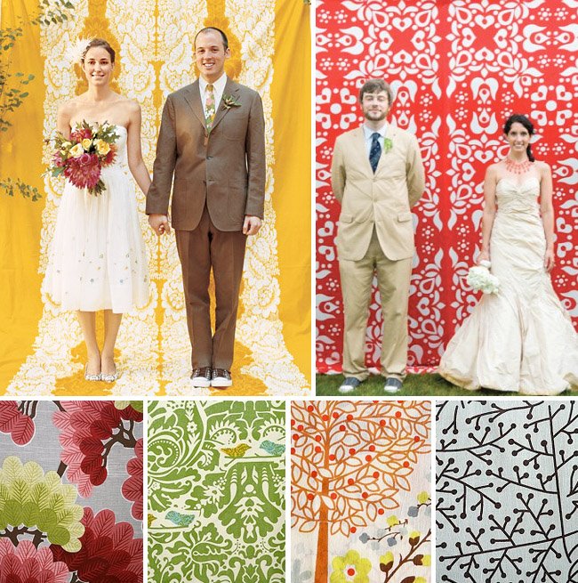 fun fabric photo booth for your wedding