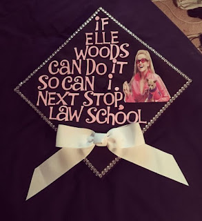 Law School Bound Grad Caps | brazenandbrunette.com