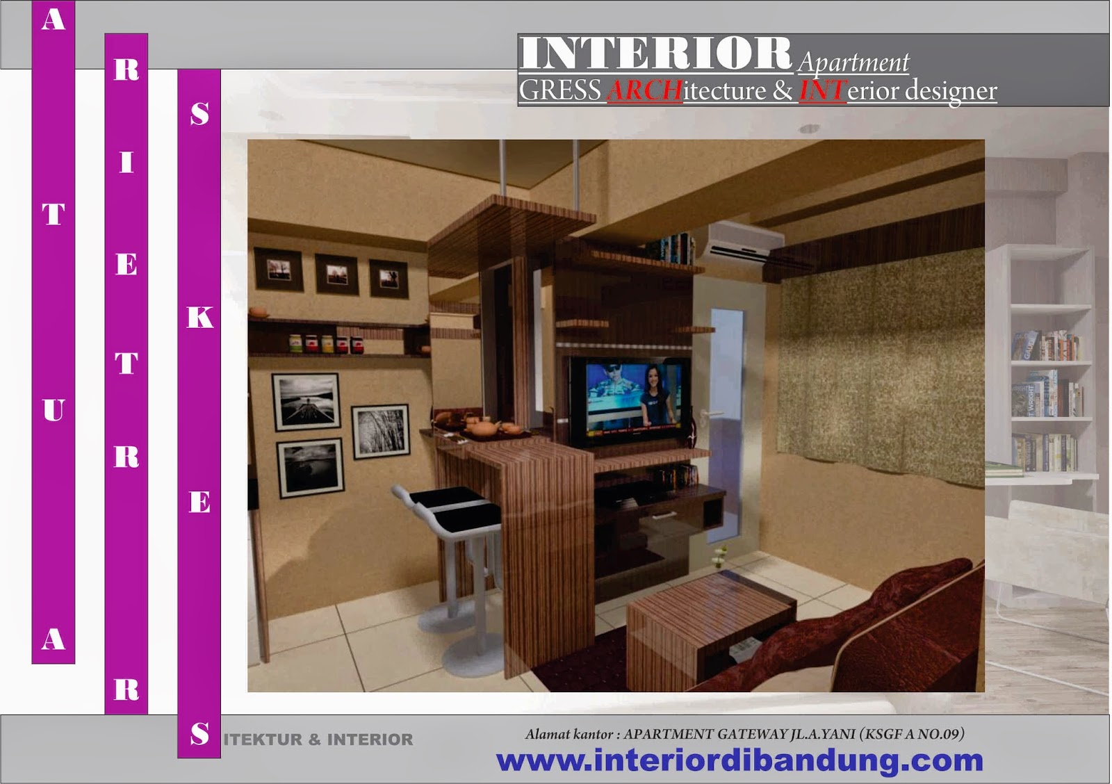 Design Interior Apartemen Tipe 36