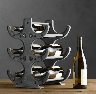 cast aluminum wine rack