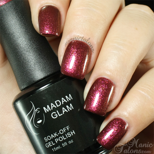 Madam Glam Gel Polish 026 Golden Red Swatch