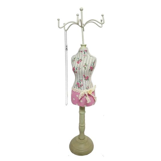 #NDF8806 Fabric-Covered Doll Jewelry Display