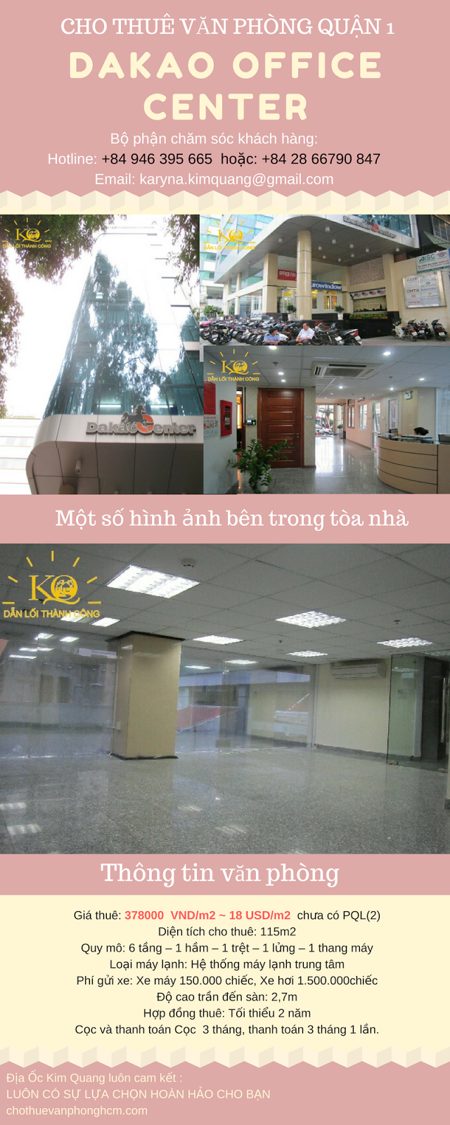 Cho thuê văn phòng quận 1 Dakao Office Center