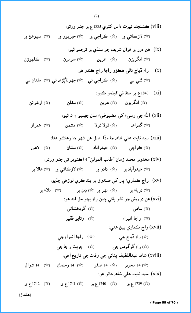 sindhi-normal-course-9th-model-paper-for-annual-examination-2021-science-group
