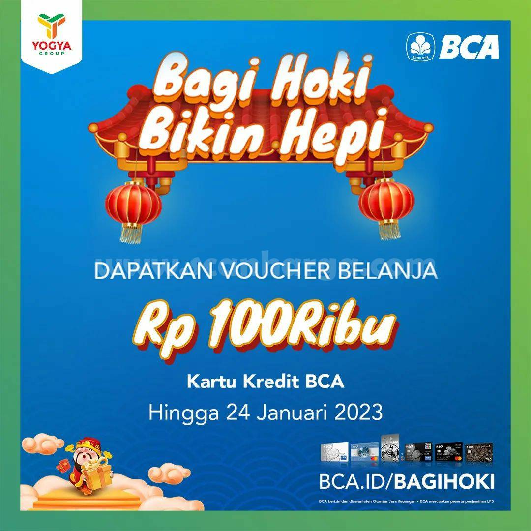 Promo Toserba Yogya BCA IMLEK - GRATIS Voucher Belanja Rp.100.000