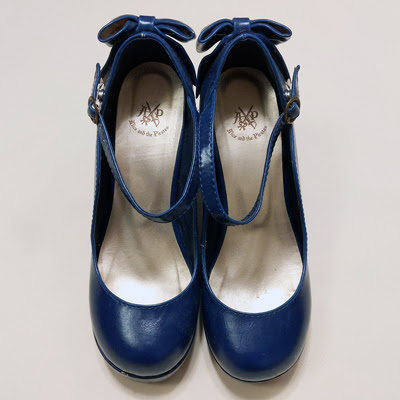 Cabriole Ribbon Shoes (2014) Blue