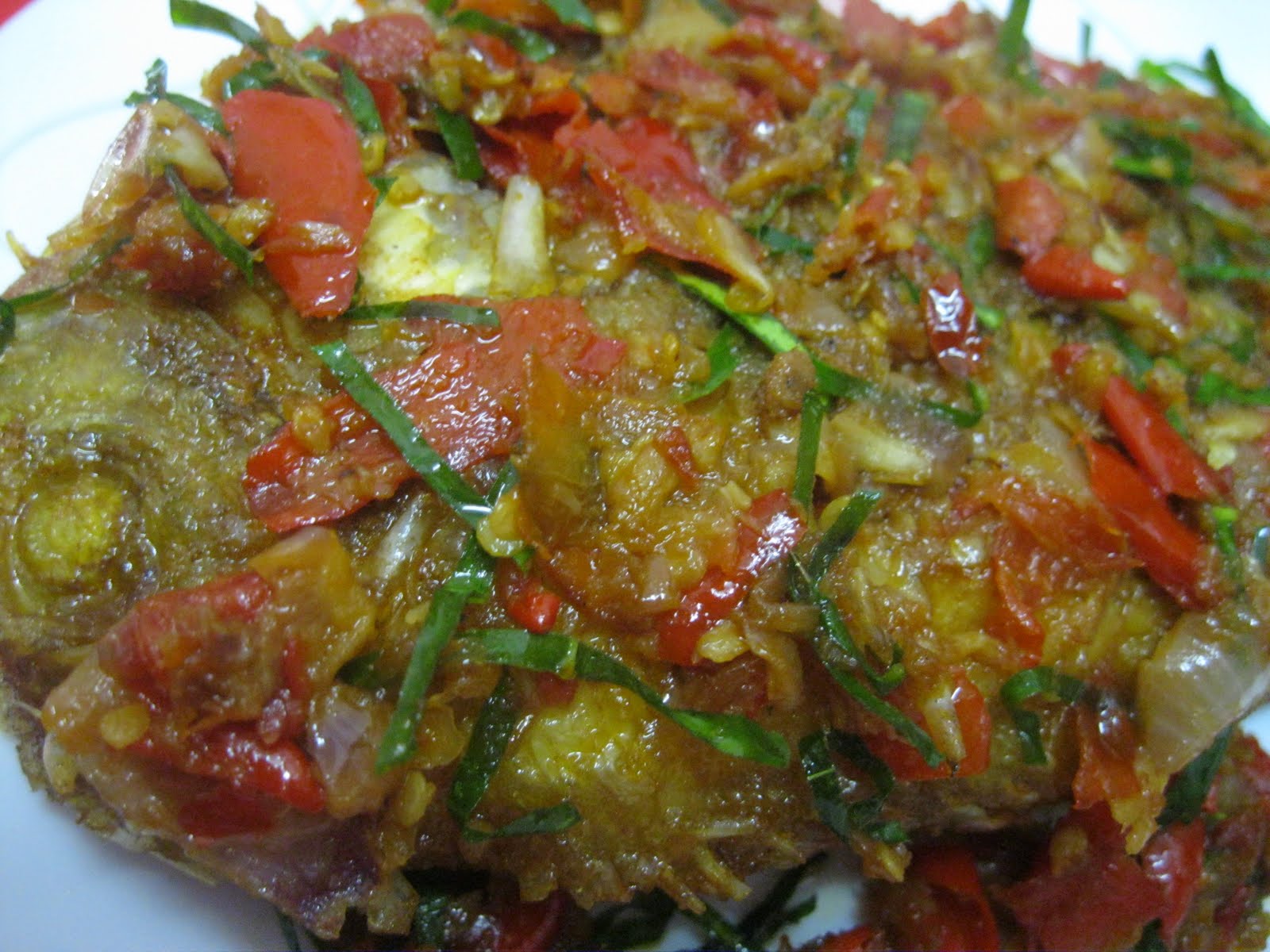 Ikan Tilapia Merah Goreng Berlada ( Resepi Suami 