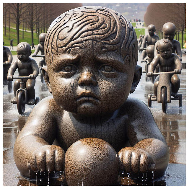 Skulptur i «Vigelandsparken» lag ved hjelp av kunstig intelligens.