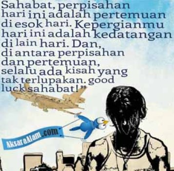 DP BBM Kata Bijak Mutiara Perpisahan Sahabat dan Kekasih