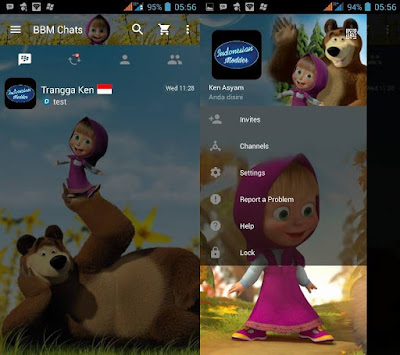 Download BBM MOD Tema  Serial Kartun/ Animasi