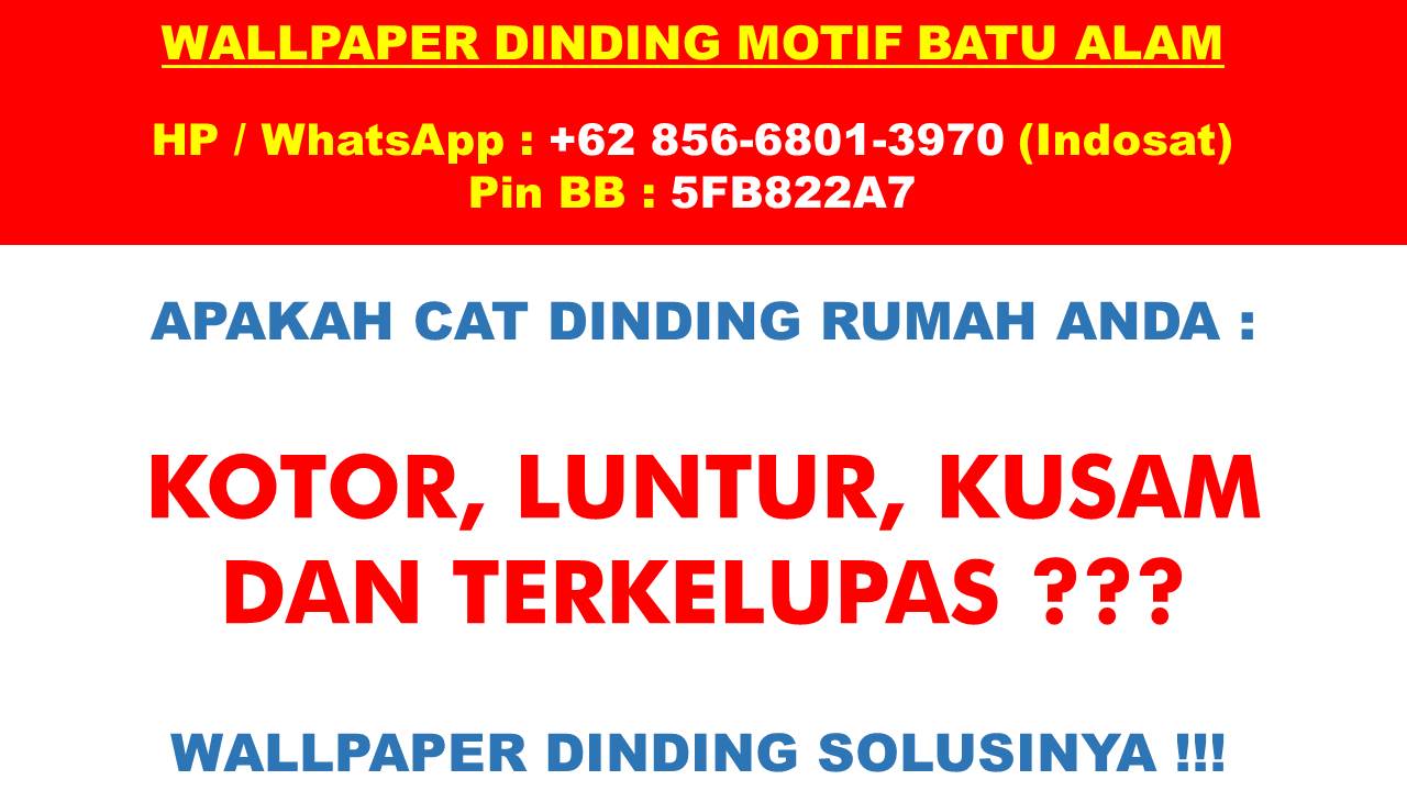 0856 6801 3970 Isat Jual Wallpaper Dinding Di Batam