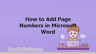 How to Add Page Numbers in Microsoft Word