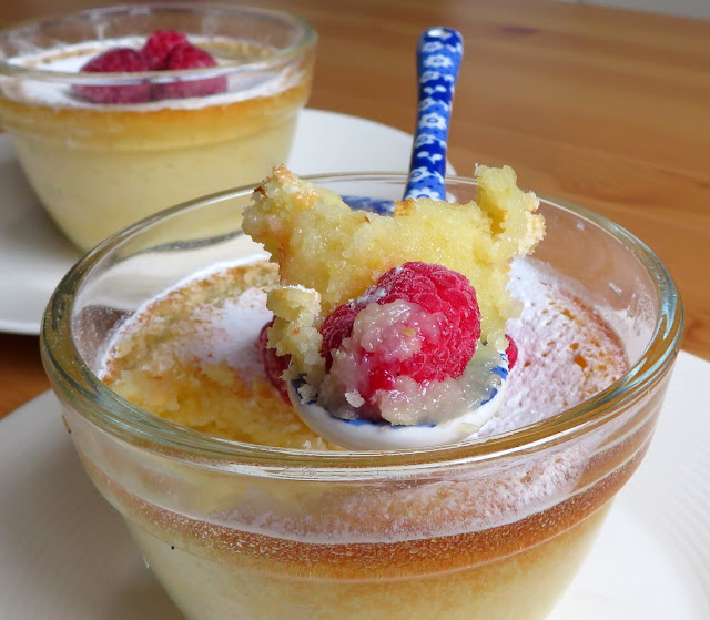 Buttermilk Lemon Puddings for Two