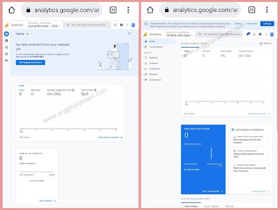 Tampilan Google Analytics