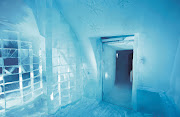 For the entrance to the hotel's luxurious Royal Deluxe Suite, . (ice hotel)