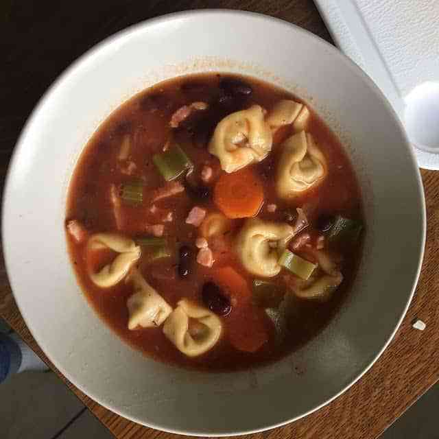 Soupe Minestrone et Tortellini