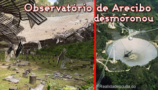 radiotelescópio de Arecibo desmoronou