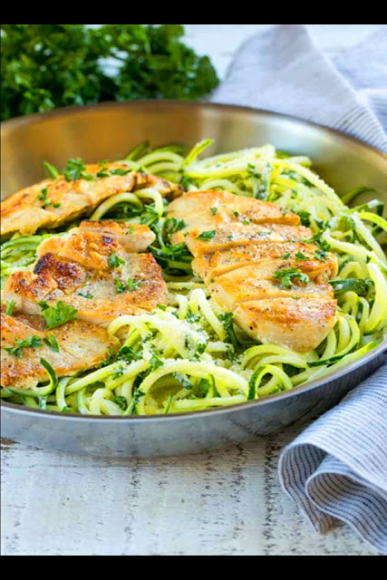 Easy Chicken Alfredo with Zoodles (Clean Eating & Anti-Inflammatory Recipe!)